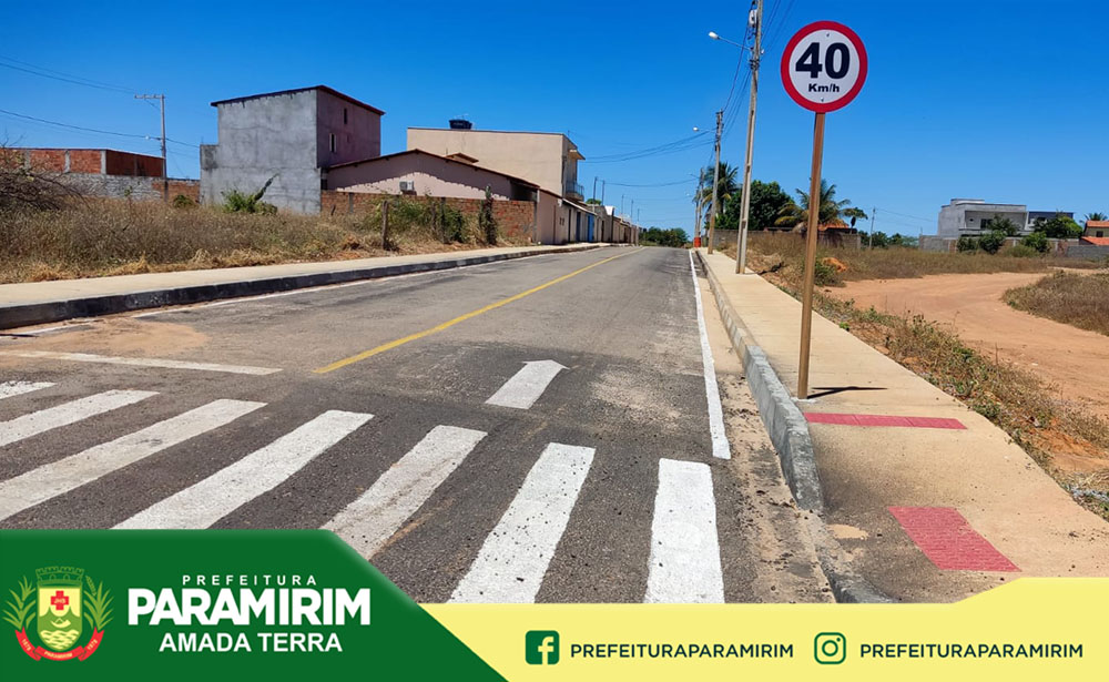Mais uma obra de pavimentação é concluída