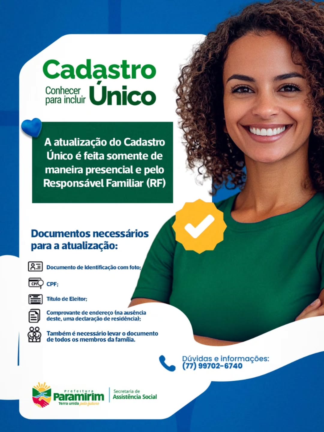 Atenção, beneficiários do Cadastro Único.