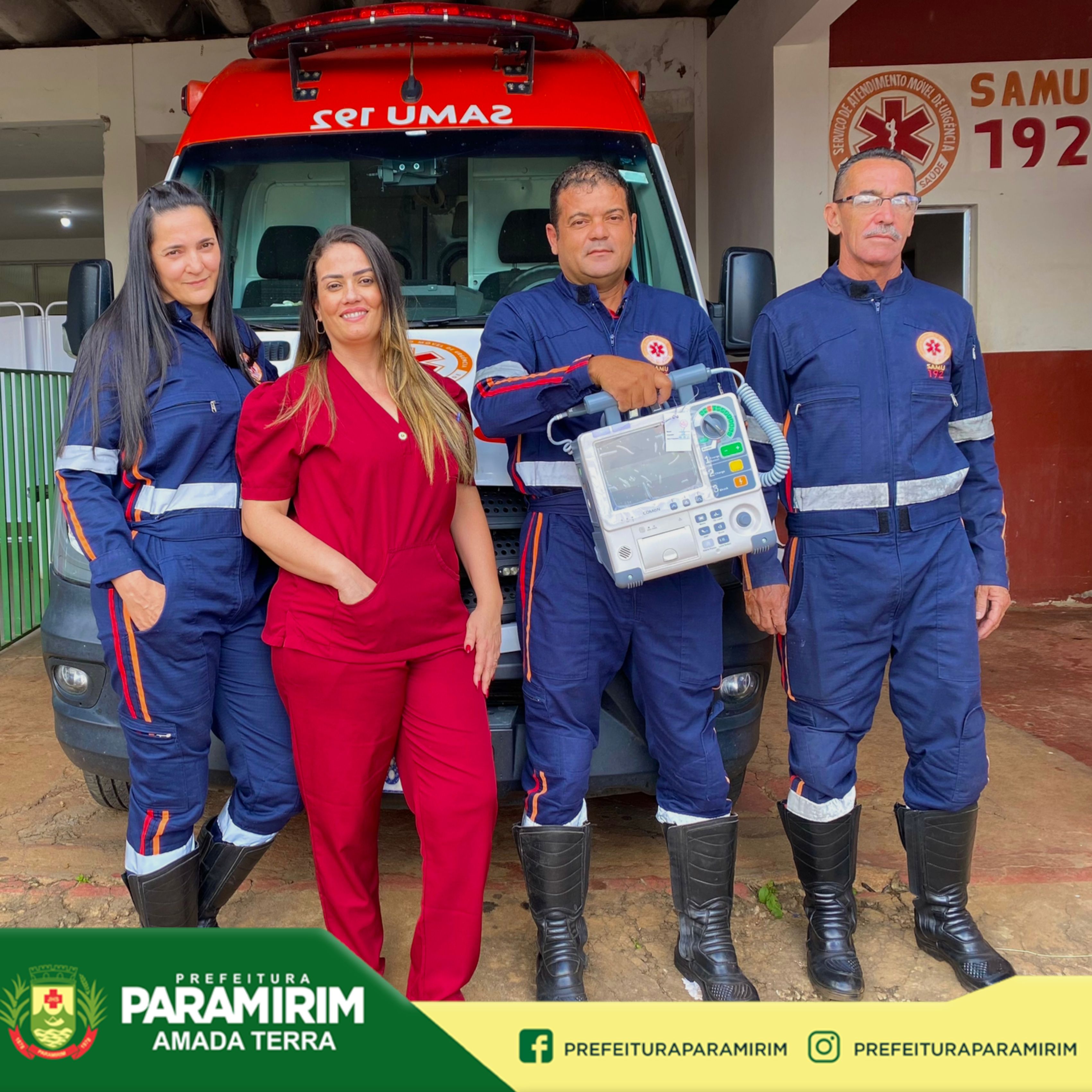 Equipe do SAMU 192 ganha mais um desfibrilador externo