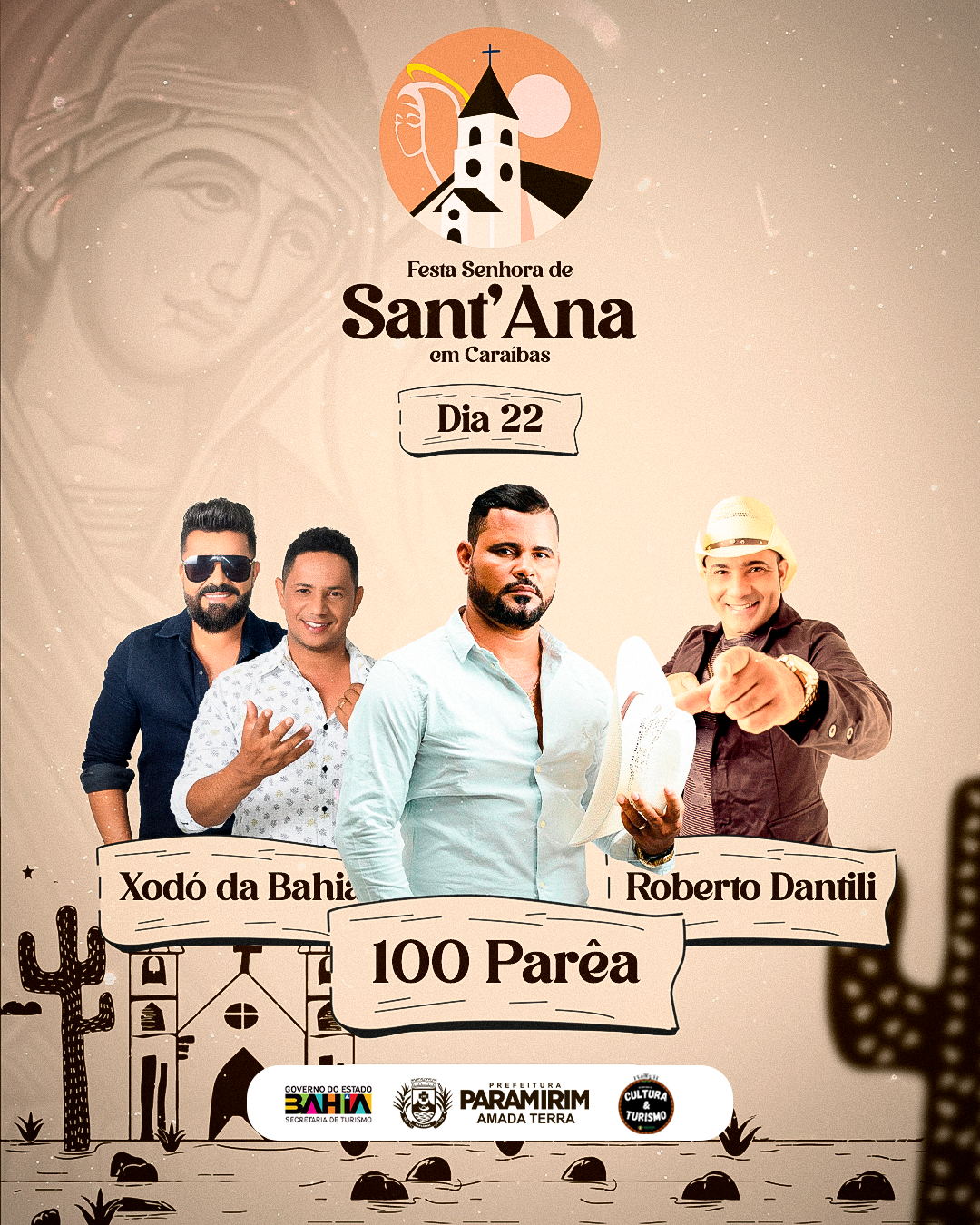 Festa de Senhora Sant'Ana em Caraíbas será celebrada neste final de semana