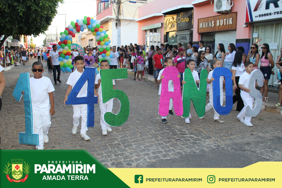 Desfile Cívico marca os 145 anos de Paramirim