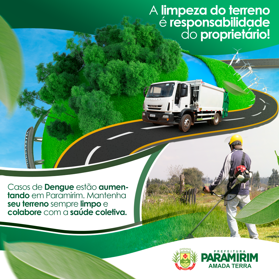 Prefeitura alerta população sobre importância da limpeza dos terrenos urbanos