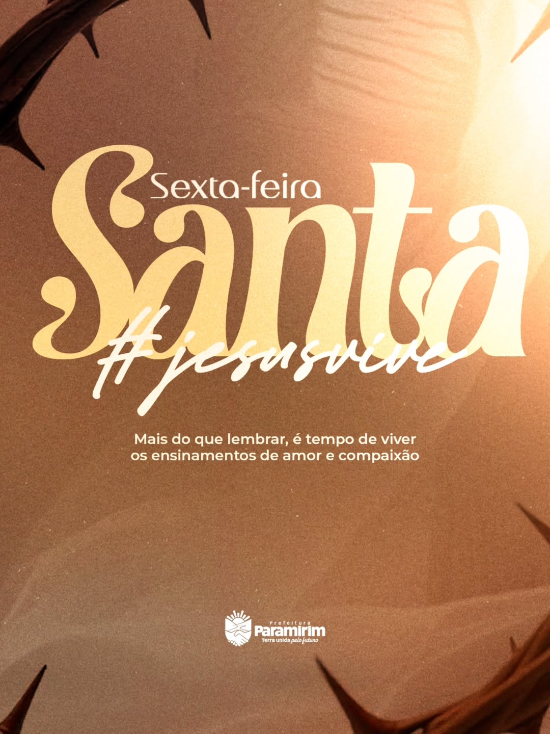 É tempo de silêncio, de reflexão e de compaixão.