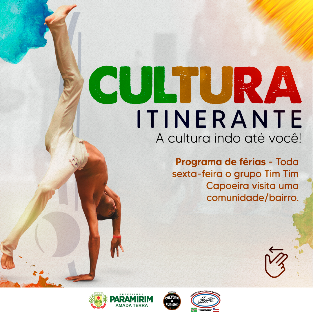 "Cultura Itinerante" leva rodas de capoeira para comunidades de Paramirim