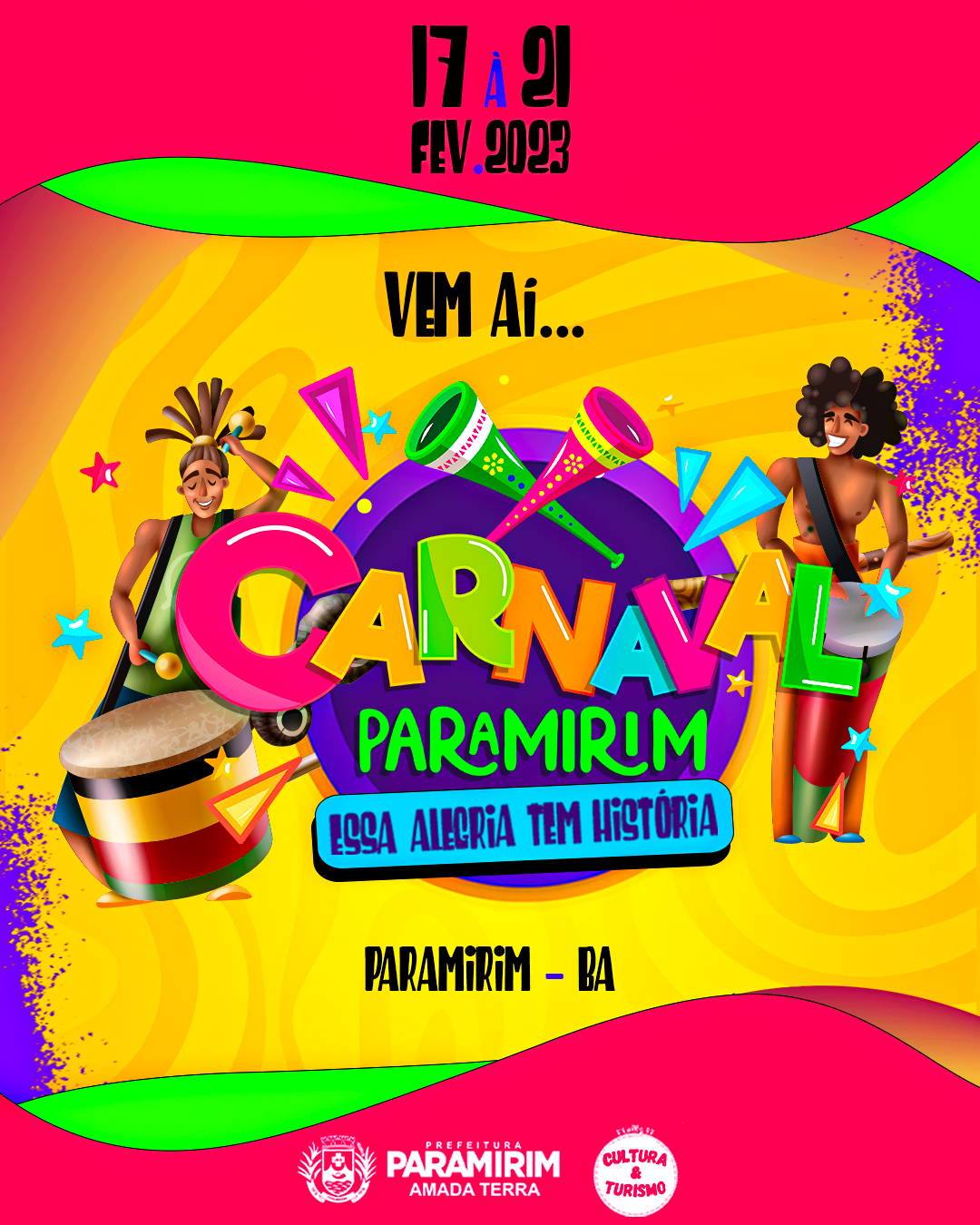 Prefeitura de Paramirim confirma o Carnaval 2023 na cidade