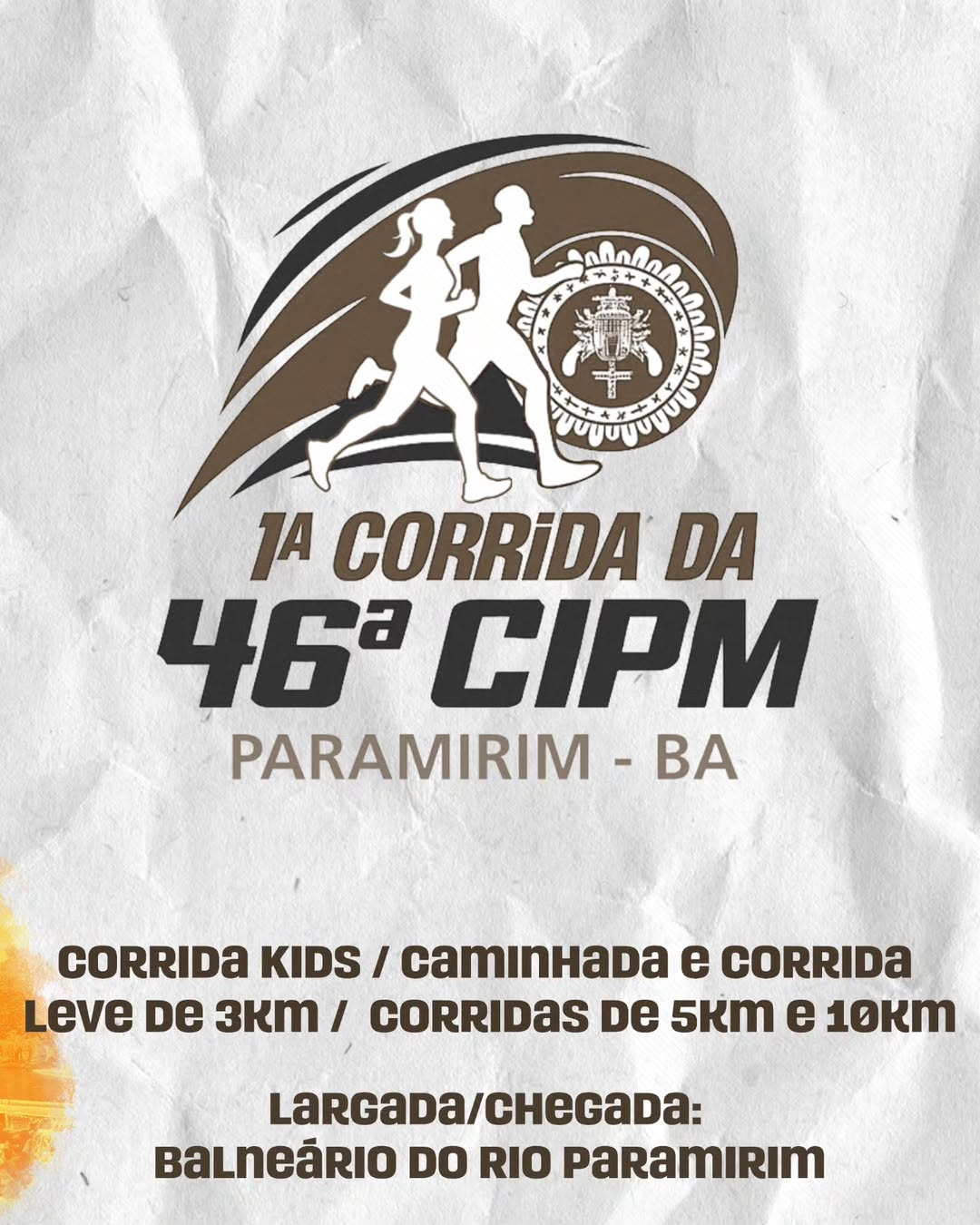 VEM AÍ A 1ª CORRIDA DA 46ª CIPM!