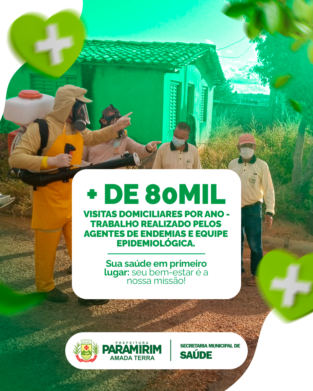 Agentes de Combate às Endemias realizaram mais de 80 mil visitas domiciliares em 2022