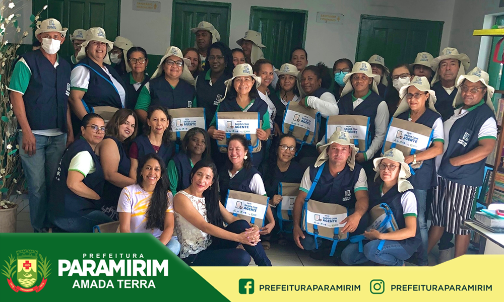 Agentes de saúde e endemias de Paramirim recebem kits de trabalho
