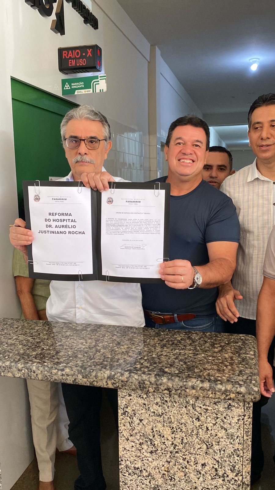Gestor Municipal assina a ordem de serviço para início das obras de adequação física do Hospital Aurélio Rocha