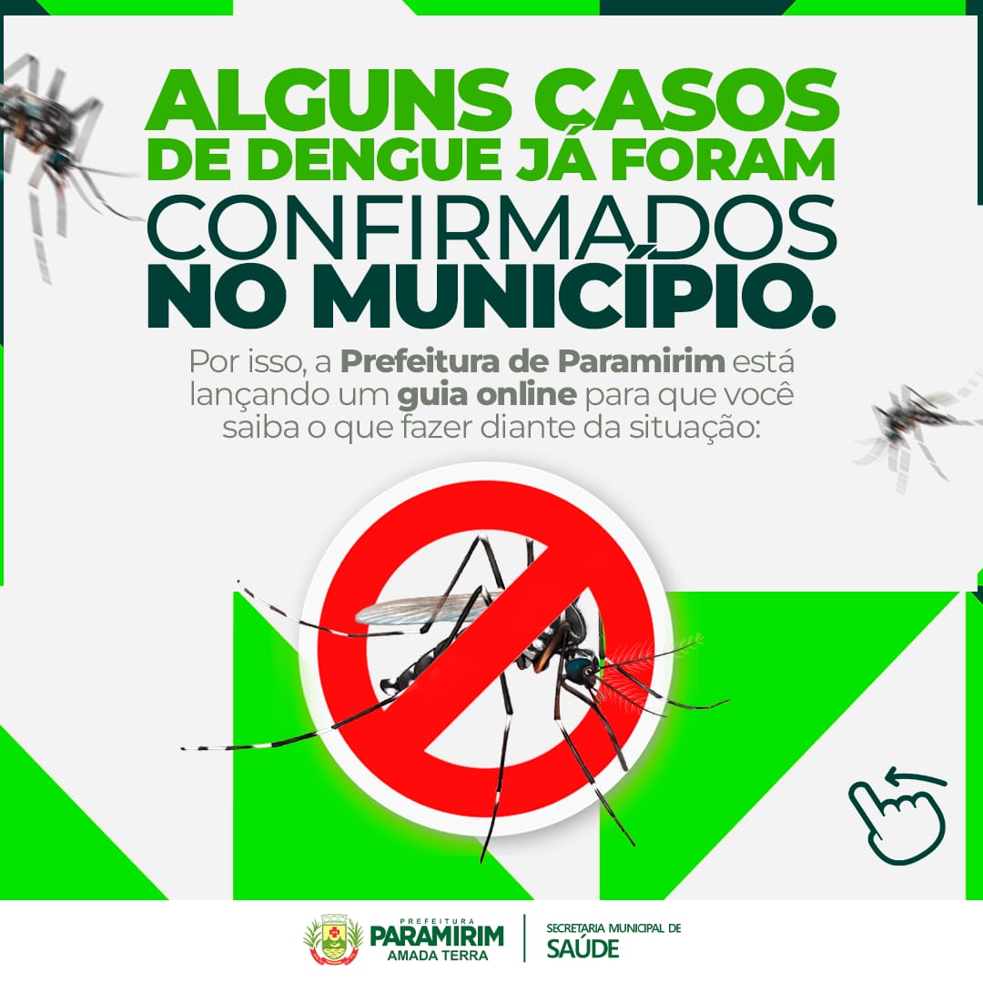 Dengue: mesmo com casos controlados, Prefeitura alerta para os cuidados com o mosquito transmissor