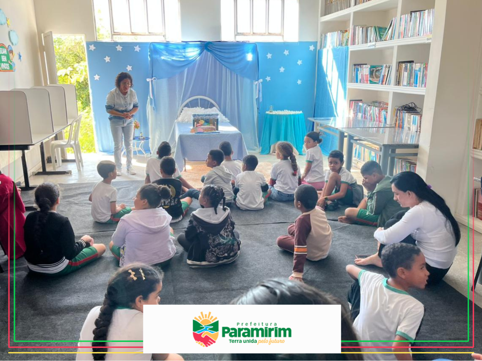 Biblioteca Municipal recebe alunos para novo projeto de contação de histórias