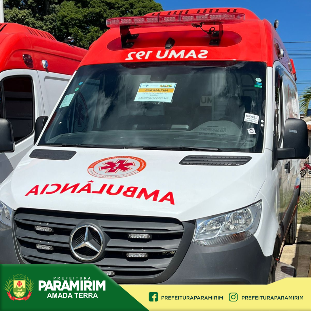 Paramirim recebeu mais uma ambulância para o SAMU 192