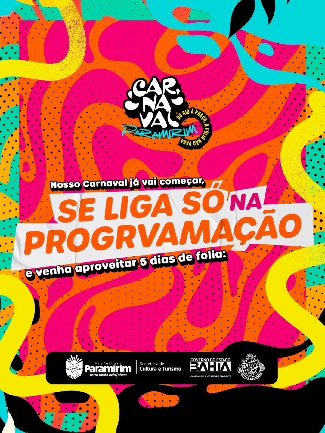 Vem que nosso Carnaval já vai começar, e vai ser uma folia linda