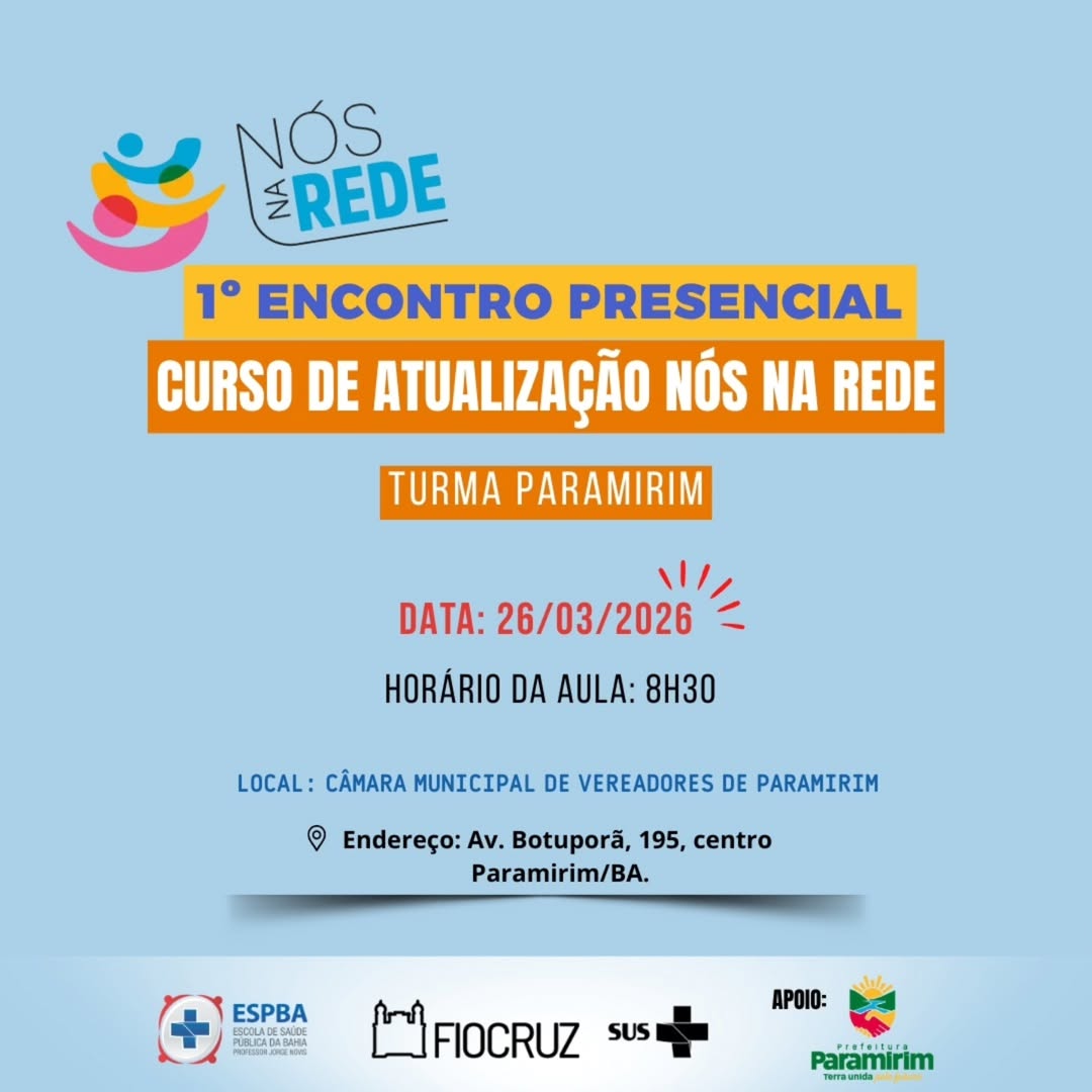 Paramirim será palco de um evento importante para o fortalecimento da saúde mental na região.