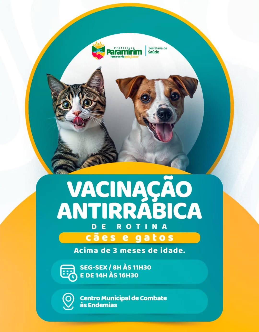 A vacinação antirrábica agora é rotina!